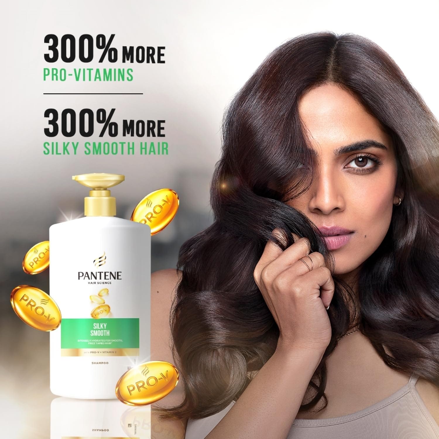 Pantene - Silky Smooth With Pro - V + Vitamin V Shampoo (1L)