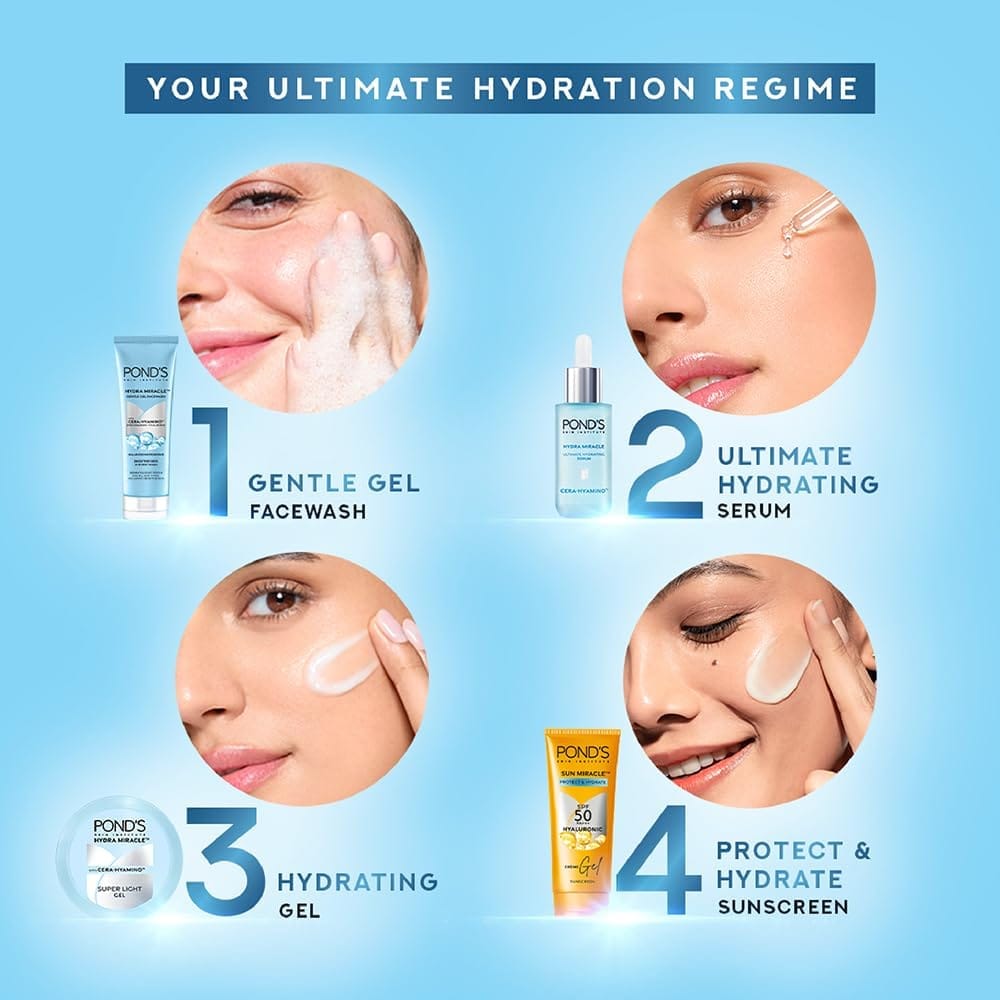 POND'S - Hydra Miracle With Cera - Hyamino Super Light Gel (300ML)