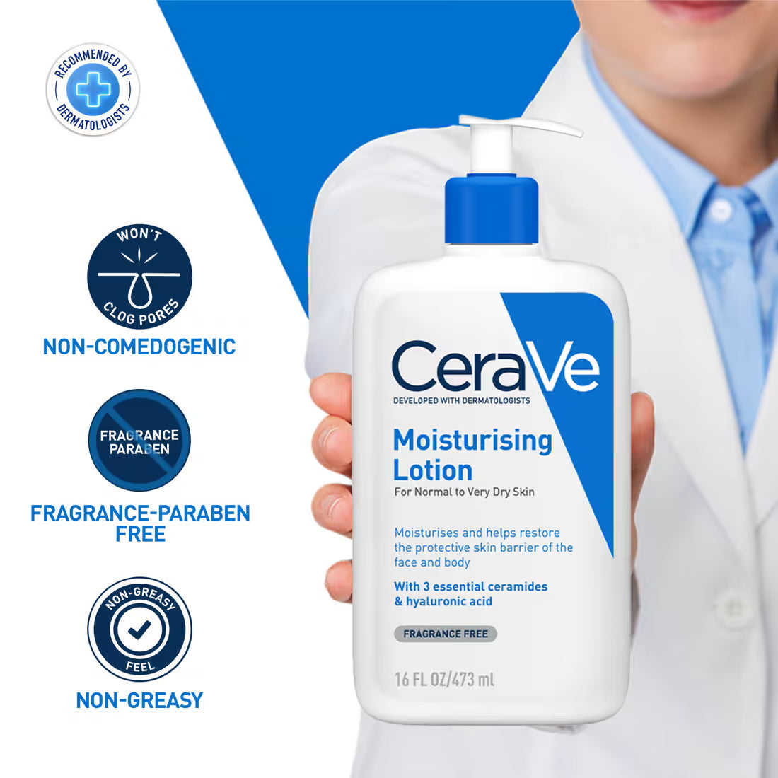 Cera Ve - Moisturising Lotion For Normal To Dry Skin (473ml)