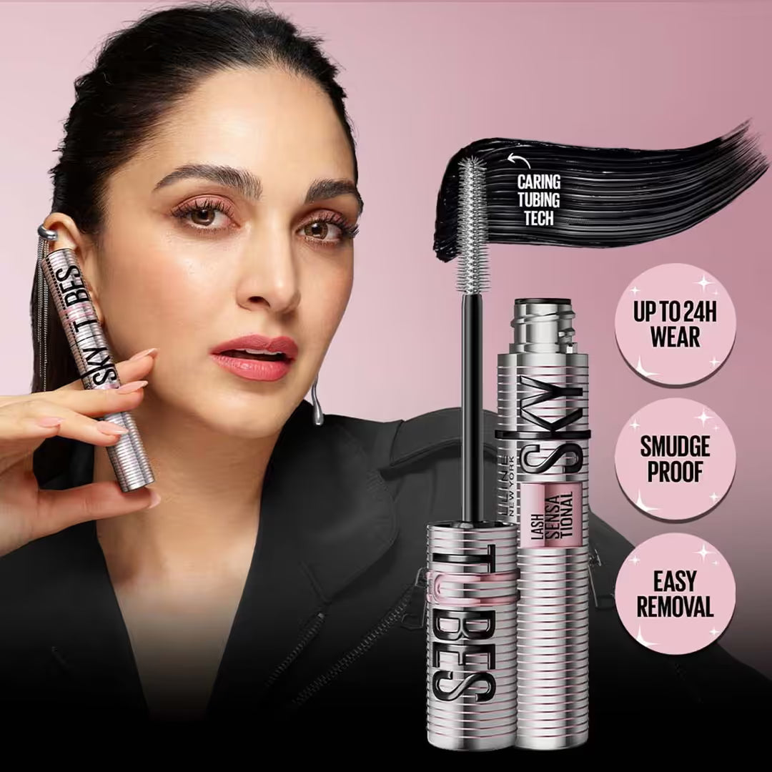 Maybelline New York - Sky Tubes Mascara Very Black (7ml)