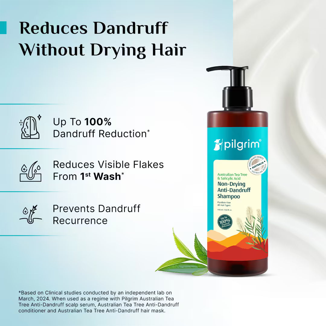 Pilgrim - Australian Tea Tree Non-Drying Anti-Dandruff Shampoo (400ml)