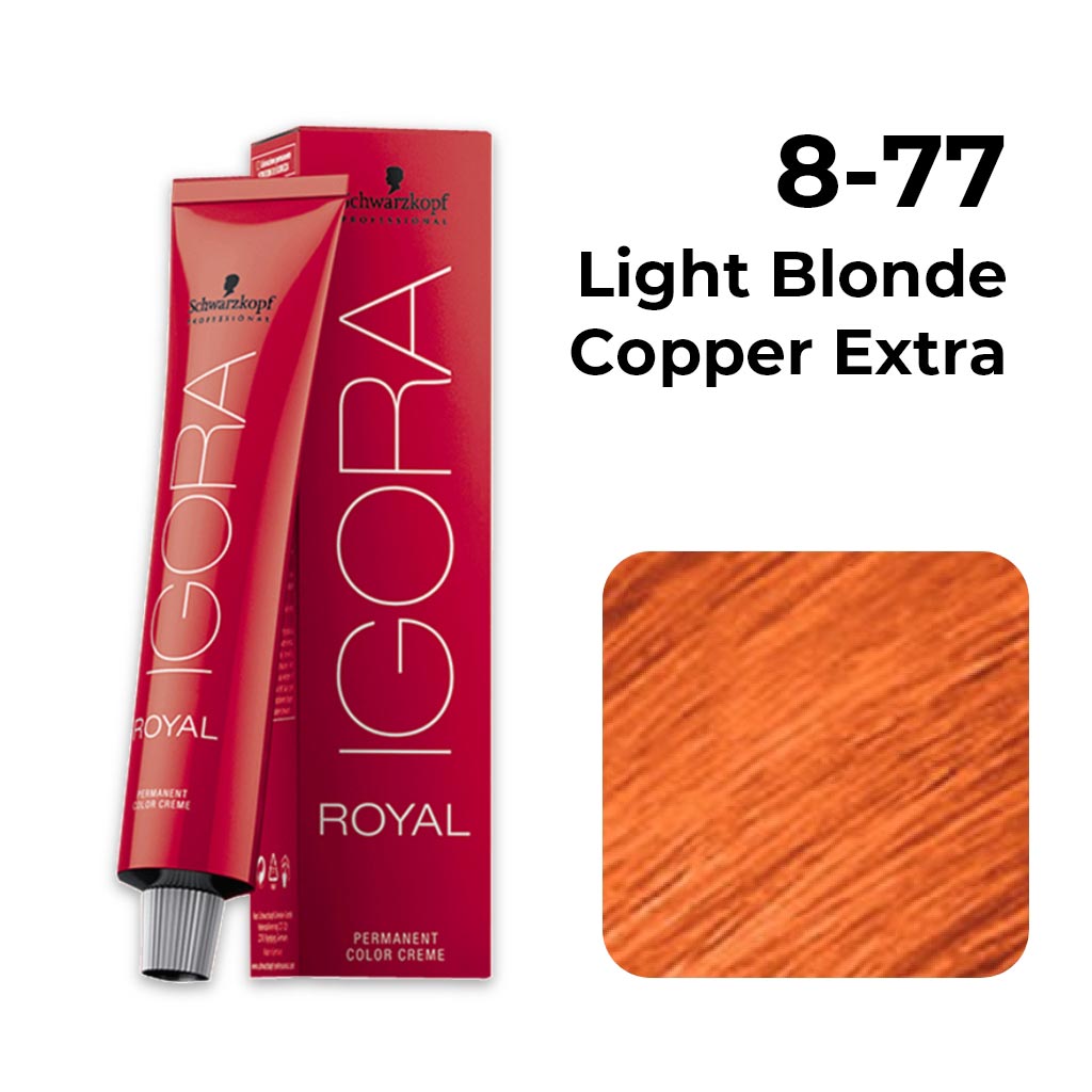 Schwarzkopf - Igora Royal 8-77 Light Blonde Intense Copper