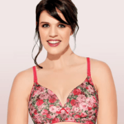 ENAMOR - INVISIBLE NECKLINE T-SHIRT BRA (COLOR - GIPSY ROSE PRINT - 01 N) - F065