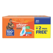 Whisper - Choice Ultra Sanitary Pad - XL, 18 pcs (Get 2 Pads Free) = 20PADS